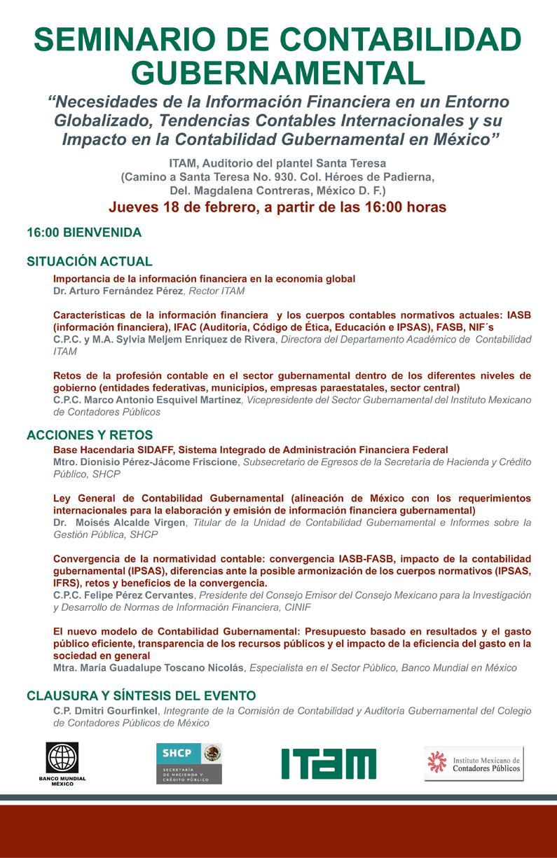 Invitacion al Seminario de Contabilidad Gubernamental